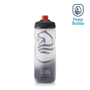 Polar Bottle 20oz 雙層保冷噴射水壺 BIG BEAR 白-灰