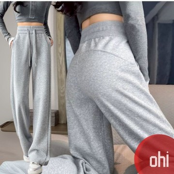 【ohi】高質量運動褲 垂感直筒休閒褲 爆款休閒窄版 長褲女 女生褲子 休閒長褲 女生長褲 GPXK56