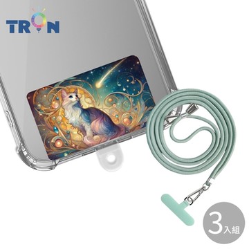 TRON iPhone 11 Pro Max星空貓咪防摔 手機 掛繩 手機殼