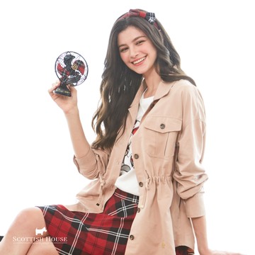 【Scottish House】 寬鬆休閒抽繩收腰外套 (CFT21653)
