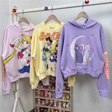 美少女專屬衛衣可愛卡通衛衣y2k風連帽