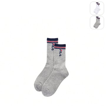 【FILA】造型中筒襪-麻灰 SCY-1302-MY