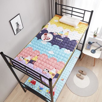 學生宿舍床墊夏季夾棉軟墊水洗保護墊0.9m防塵酒店隔臟薄墊家用