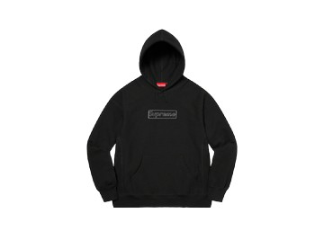 KAWS CHALK LOGO HOODIE BLACK
