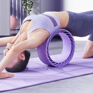 ZD1瑜伽輪開背瑜伽器材初學者健身瑜珈輪后彎神器滾筒環家用普拉
