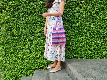 沙灘包，紫調 03