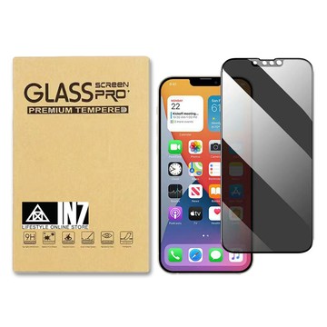 IN7 APPLE iPhone 13 Pro Max (6.7吋) 防窺3D滿版9H鋼化玻璃保護貼 疏油疏水 鋼化膜-黑色