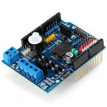 【AI電子】*(5-5)L298P Motor Shield 電機驅動兼容 （長針排母）