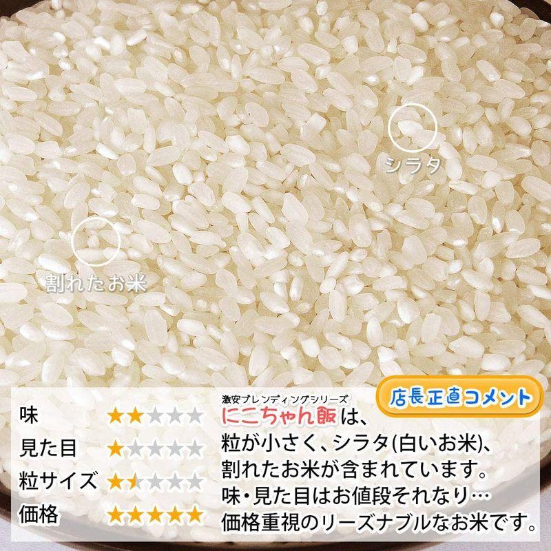 精米 白米 10kg (5kg×2袋) にこちゃん飯 国内産100%