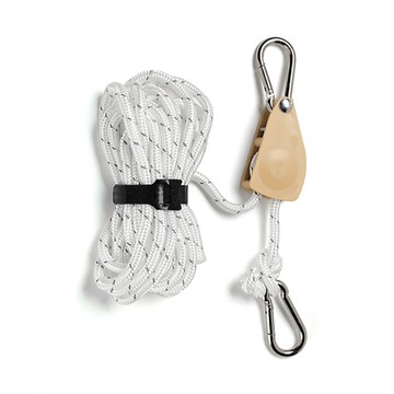 LIFECODE 懶人營繩滑輪調節器4米(小款)4入-2色可選白色