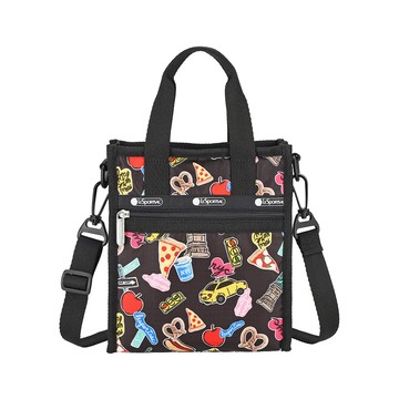 Lesportsac Mini N/S Tote 迷你方型托特包 通勤隨身包 肩背手提袋 手機包 送禮 禮物 女包(紐約城市) L262-3714P-HG79