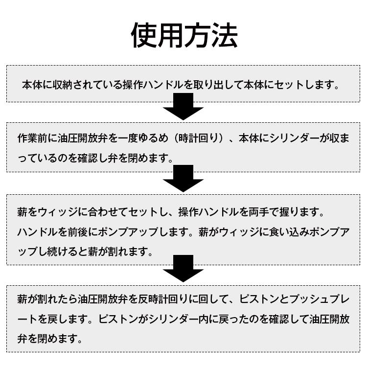 薪割り機 12t 手動 油圧式 直径160mmまで対応 タイヤ キャスター 強力 小型 家庭用 ログ スプリッター 薪ストーブ 暖炉 焚き火 キャンプ アウトドア ny557