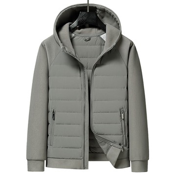 [巴黎精品] 真羽絨90%白鴨絨羽絨外套羽絨衣夾克-連帽衝鋒衣秋冬保暖男外套3色a1is90