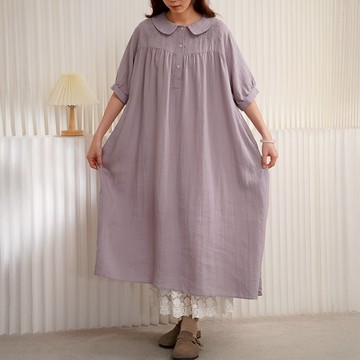日系棉麻長款洋裝794269