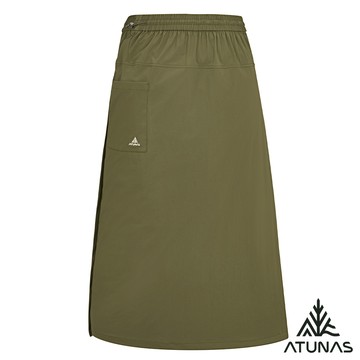 【ATUNAS 歐都納】女款工裝長褲裙A2PA2530W橄綠