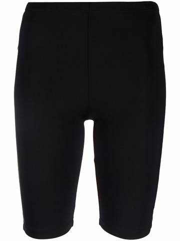 AMI Paris - Ami De Coeur cycling shorts - women - Polyamide/Elastane - L - Black