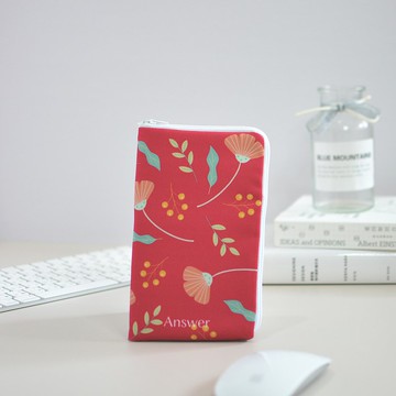 防震手機收納包 - 繽紛(紅底)