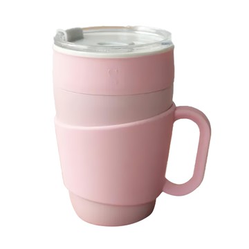 SWANZ 天鵝瓷 芯動馬克杯 450ml SY201CS-S-PINK (櫻花粉)  1個