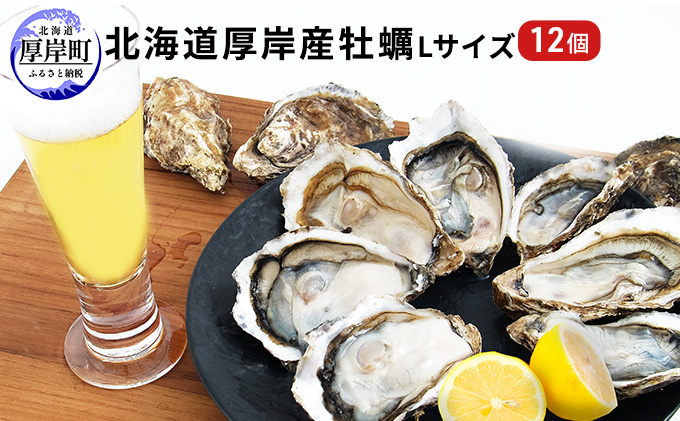 北海道厚岸産 牡蠣 Lサイズ 1ダース（12個入り） 生食用