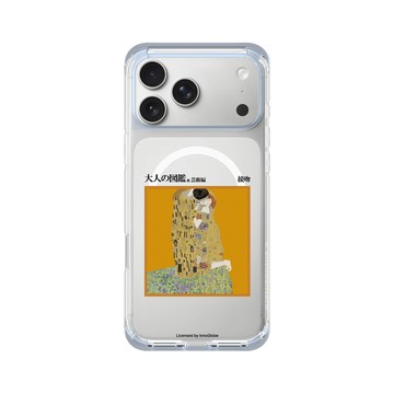 iPhone 17 Pro Max ClearX (MagSafe 兼容) 冰透藍 - 大人の図鑑 - 藝術編_接吻
