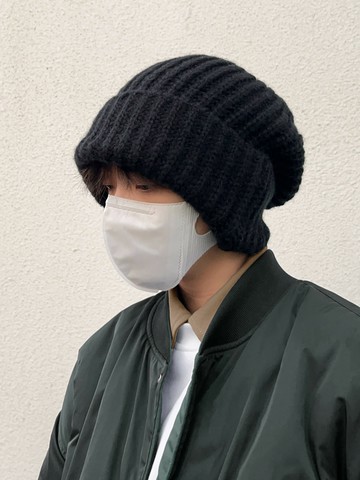 帽子男士冬季大頭圍針織帽男保暖毛線帽潮冬天堆堆帽男款冷帽棉帽【淘夢屋】