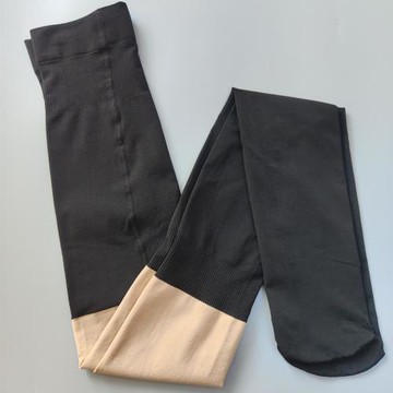 防走光拼接絲襪中厚過膝襪JK性感三合一假兩件連褲襪女春秋小腿襪