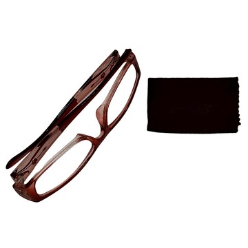 Megasol 氣質花卉水鑽矩方框鏡架老花眼鏡 l3711/150度  132 x 130 x 28mm  半紅色  1件