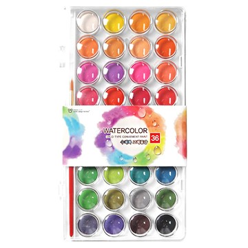 投影設計 固體水彩顏料  36色  235g  1ml