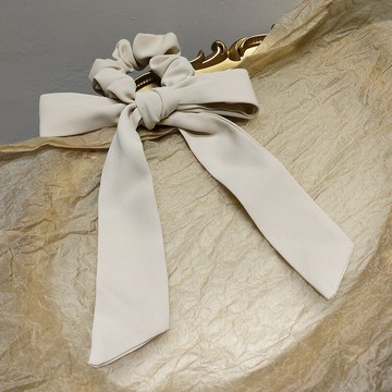 飄帶發圈女扎頭發的絲帶發帶法式年新款頭繩馬尾超仙發繩頭飾