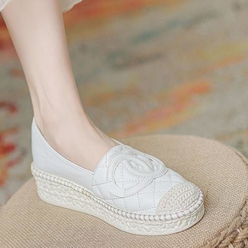漁夫鞋女淺口平底小香風單鞋2025秋季新款韓版百搭厚底坡跟樂福鞋