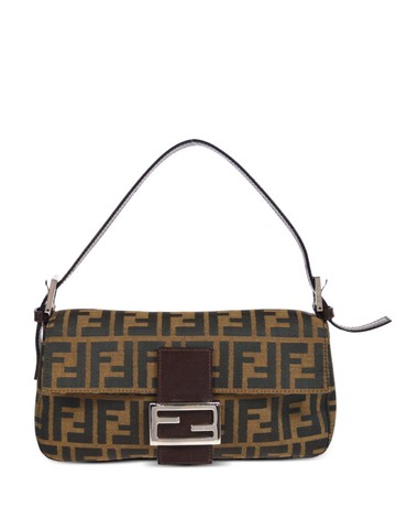 Fendi Pre-Owned - 1990-2000s Zucca shoulder bag - women - Canvas/Leather - One Size - Brown