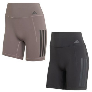 Adidas 高腰緊身短褲 女裝 LYCRA 涼感 棕/黑【運動世界】JZ1099/JZ1100