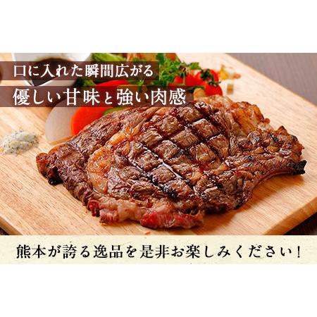 ふるさと納税 ロースステーキ 600g 200g×3枚 赤牛 あかうし《60日以内に順次出荷(土日祝除く)》 熊本県長洲町