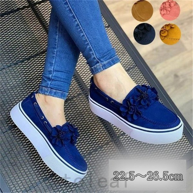 スニーカーレディースきれい大きいサイズ22 5 26 5cmスリッポンローファー花柄カジュアルシューズキャンバス夏無地 通販 Lineポイント最大0 5 Get Lineショッピング