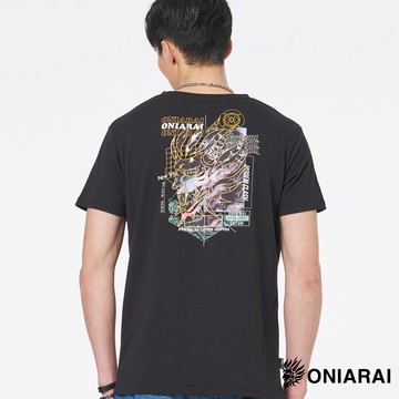 【買1送1】賽博龐克科幻鬼頭短TEE(黑) - BLUE WAY 鬼洗い