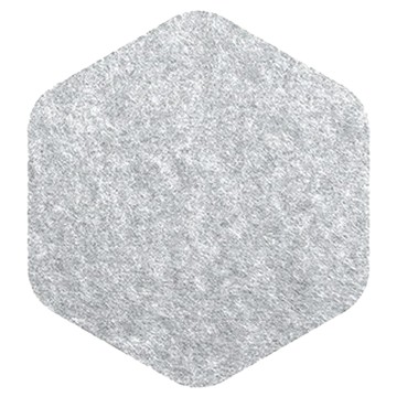 好物良品 羊毛氈壁掛留言板 六角形 單元體12片 銀河灰  26 x 29cm  1組