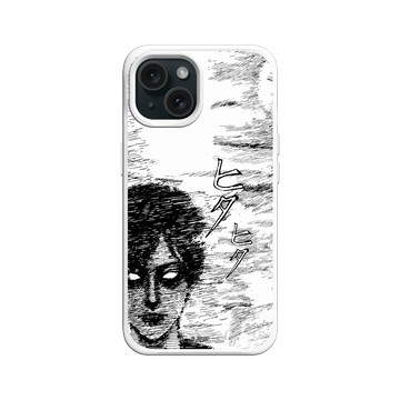 iPhone 15 SolidX 白 - 伊藤潤二驚選集 Junji Ito - 濃霧中的美少年