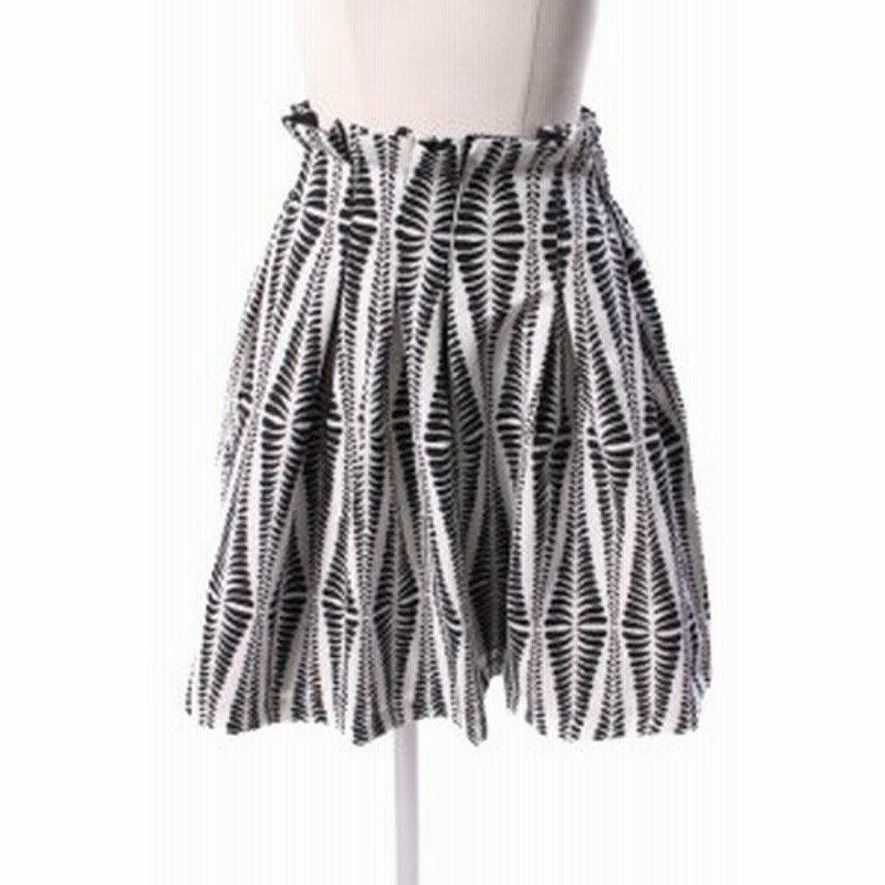 中古 チェリーアン Cherry Ann 総柄 ジャガード タック フレア スカート Btm0511 レディース 通販 Lineポイント最大1 0 Get Lineショッピング