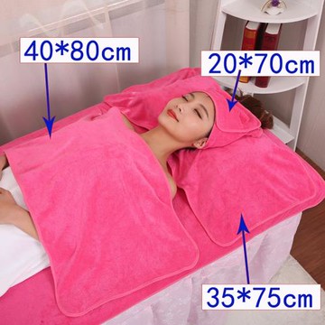 W1TR美容院毛巾皮膚管理包頭巾枕巾胸前巾床單巾浴裙套件定