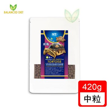 Balanced Diet - 成年陸龜全營養綜合蔬果糧 中粒420g(專為腹甲大於15公分陸龜設計食用 豹龜 蘇卡達等)