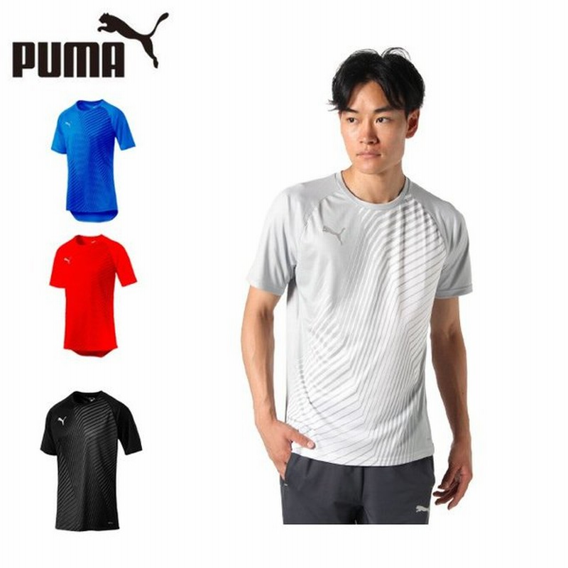 プーマ Puma サッカーウェア 半袖シャツ メンズ Nxtグラフィックシャツコア 通販 Lineポイント最大0 5 Get Lineショッピング