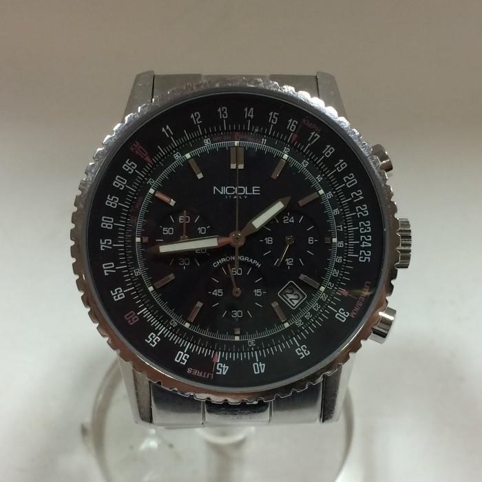 中古】ニコル メンズ腕時計 クロノグラフ シルバー クォーツ