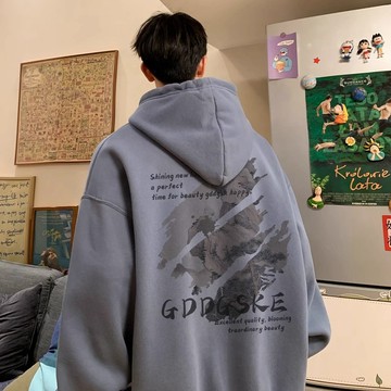 【當天出貨 高品質】680g純棉連帽衛衣男 美式復古oversize 帽t 大學t 潮牌ins風 潮流連帽外套 長袖上衣
