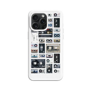 iPhone 15 Pro Max SolidX 白 - RHINO LIVE - 復古卡帶