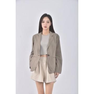 (S) 23区 Vingt trois arrondissements質感棕色外套二手衣