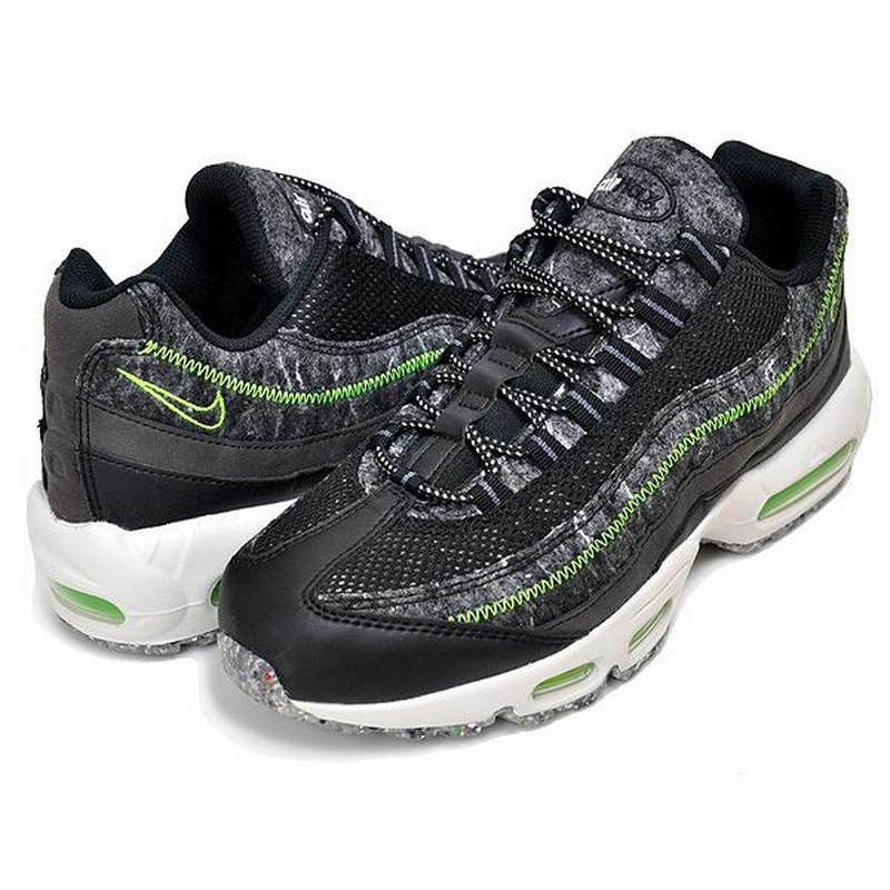 NIKE AIR MAX 95 black/electric green cv6899-001 MOVE TO ZERO ナイキ エアマックス 95  エキセントリックグリーン メンズ スニーカー AM95 サステナブル | LINEブランドカタログ