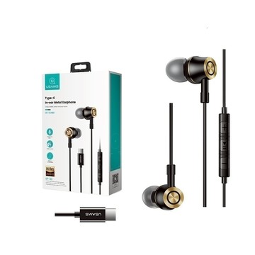 【Type-C 耳機】Usams 適用 三星 Z Flip 2 3 4 5 6 7 入耳式 DAC 立體聲 金屬