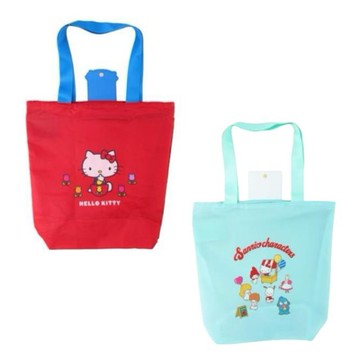 小禮堂 Sanrio 三麗鷗 雙層保冷環保購物袋 Kitty 大集合