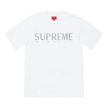 Supreme SS19 Gradient Logo Tee White Logo Tee
