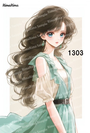 1303 原創貼紙 原創人物貼紙 貼紙 標籤 りまりま RimaRima